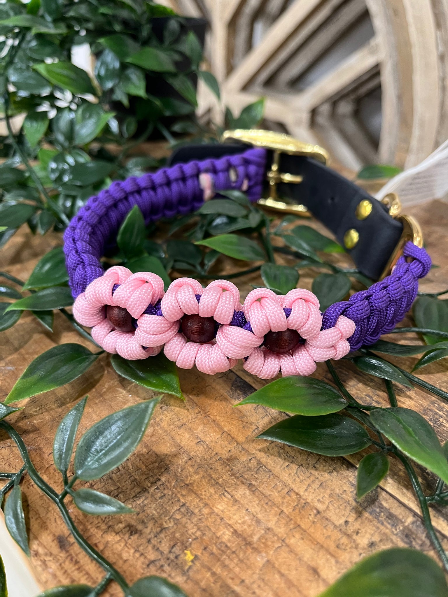 Purple Rope Dog Collar