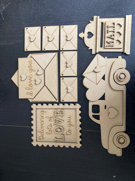 JJT- DIY Truck Valentine Tier Tray Kit