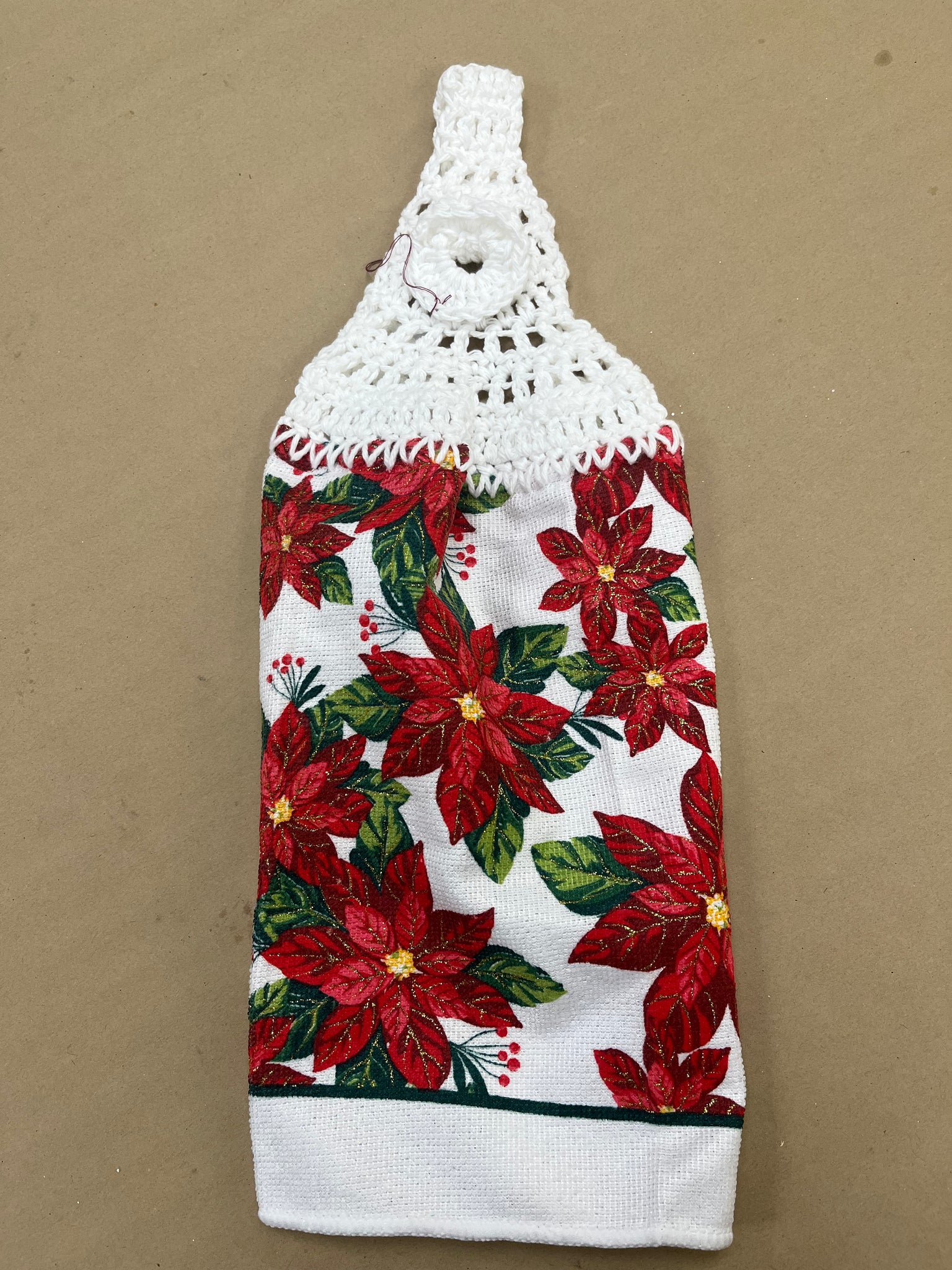 Poinsettia Tea Towel