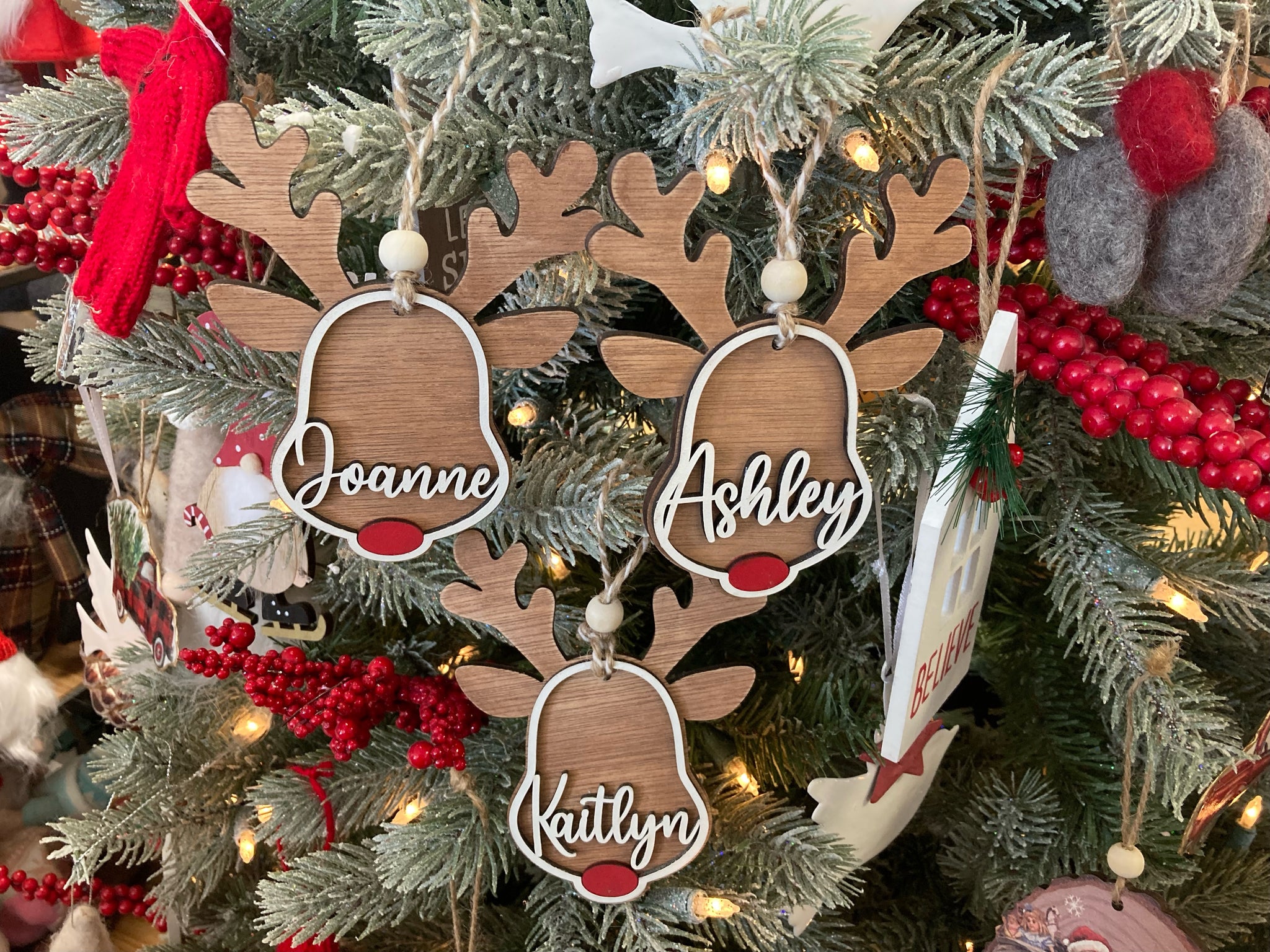 JJT- Reindeer Personalized Ornament