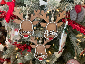 JJT- Reindeer Personalized Ornament