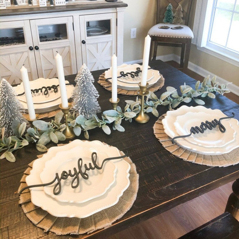 JJT - Wooden Place Cards/Setting