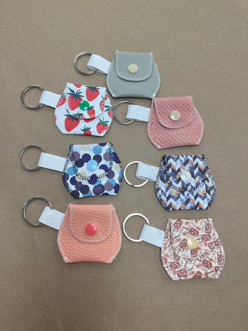 Faux Leather Keychain Change Pouch - Assorted Styles