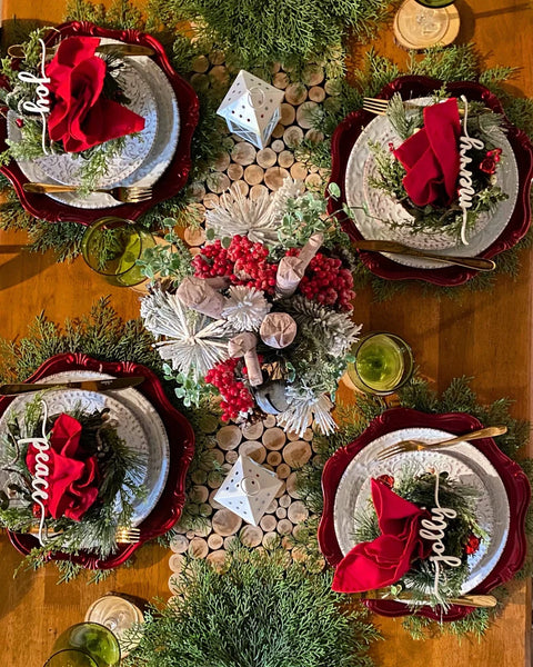 JJT - Wooden Place Cards/Setting