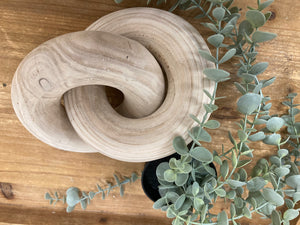 Linked Wooden Rings - 10.25"