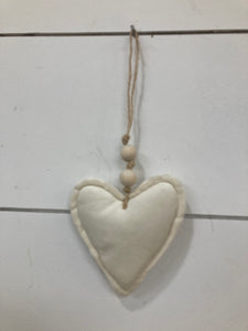 4" Velvet Heart Ornament