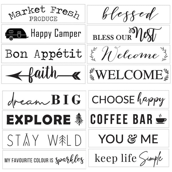 16" x 3.5" Wood Sign Kit - DIY