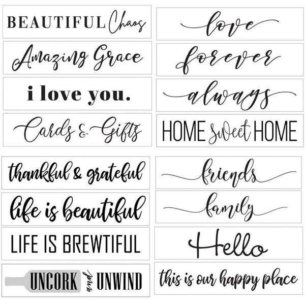 16" x 3.5" Wood Sign Kit - DIY