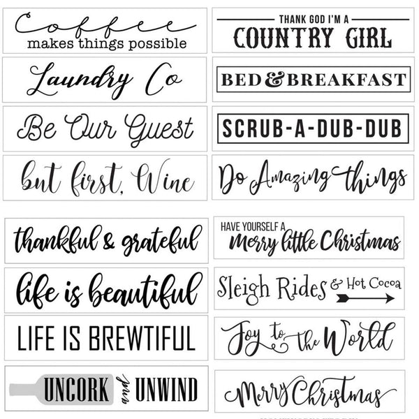 16" x 3.5" Wood Sign Kit - DIY